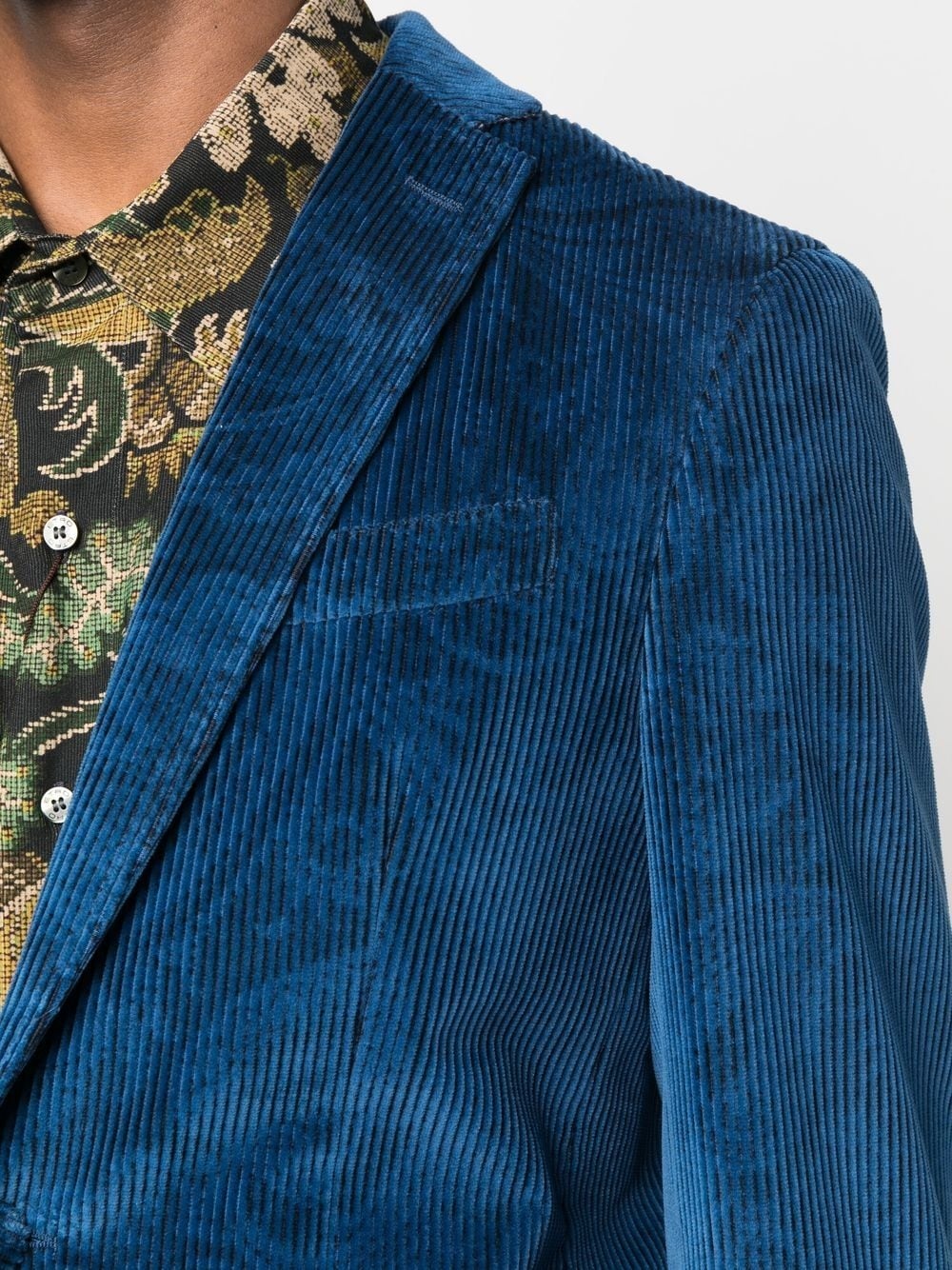 paisley-print corduroy blazer - 5