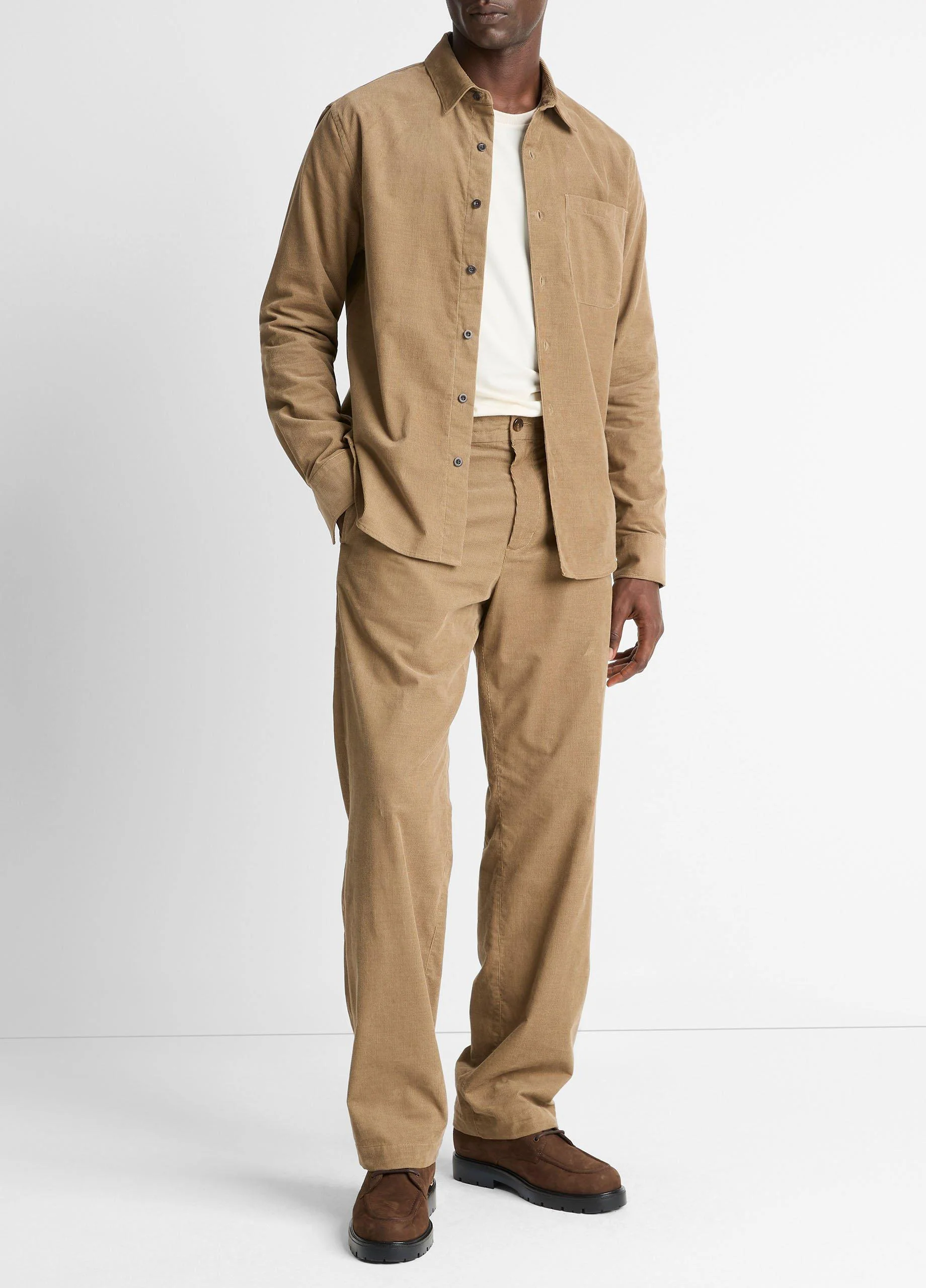 Louie Relaxed Cotton Corduroy Elastic-Waist Pant - 1