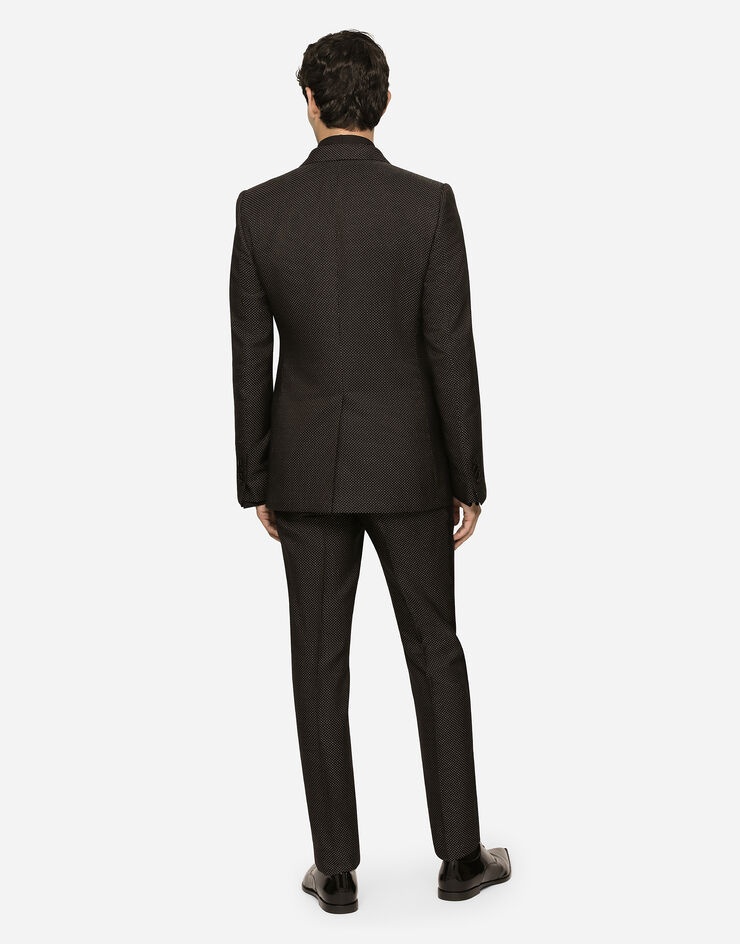 Lamé silk jacquard martini-fit tuxedo suit - 3