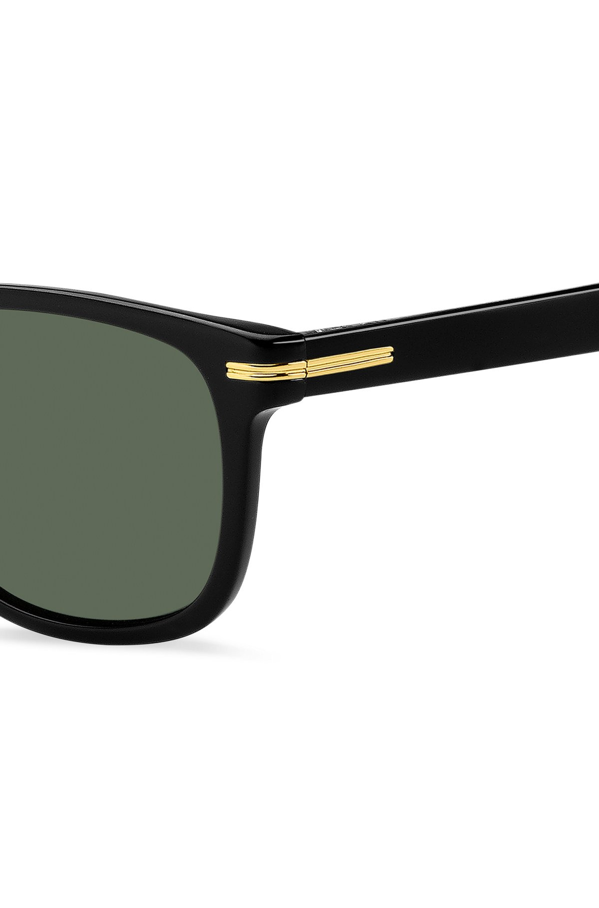 BLACK-ACETATE SUNGLASSES WITH GOLD-TONE HARDWARE - 2