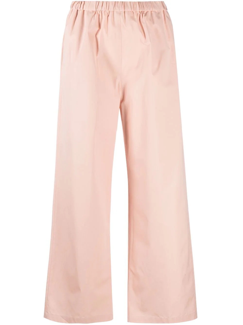 poplin straight-leg trousers - 1