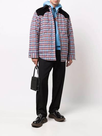 Marni padded check jacket outlook