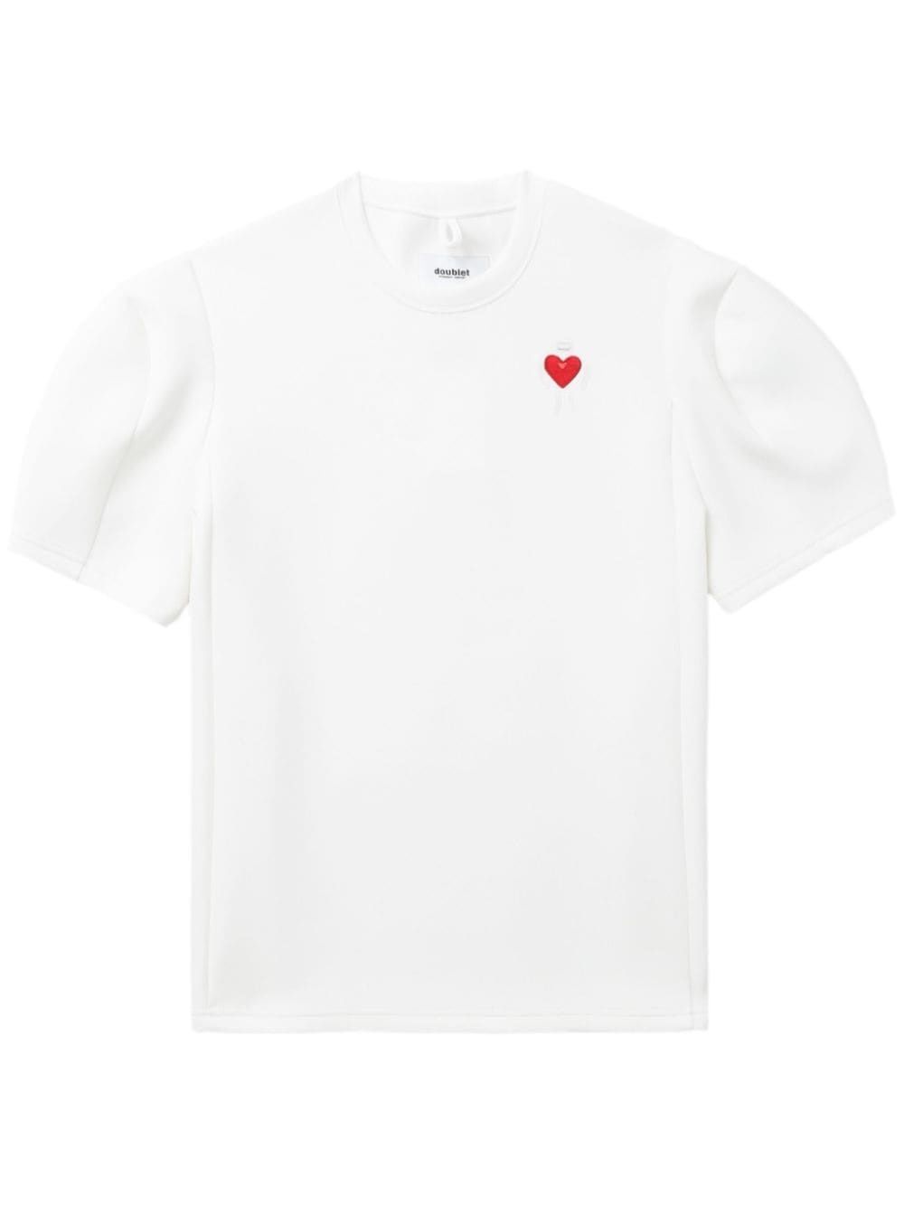 motif-embroidered jersey T-shirt - 1
