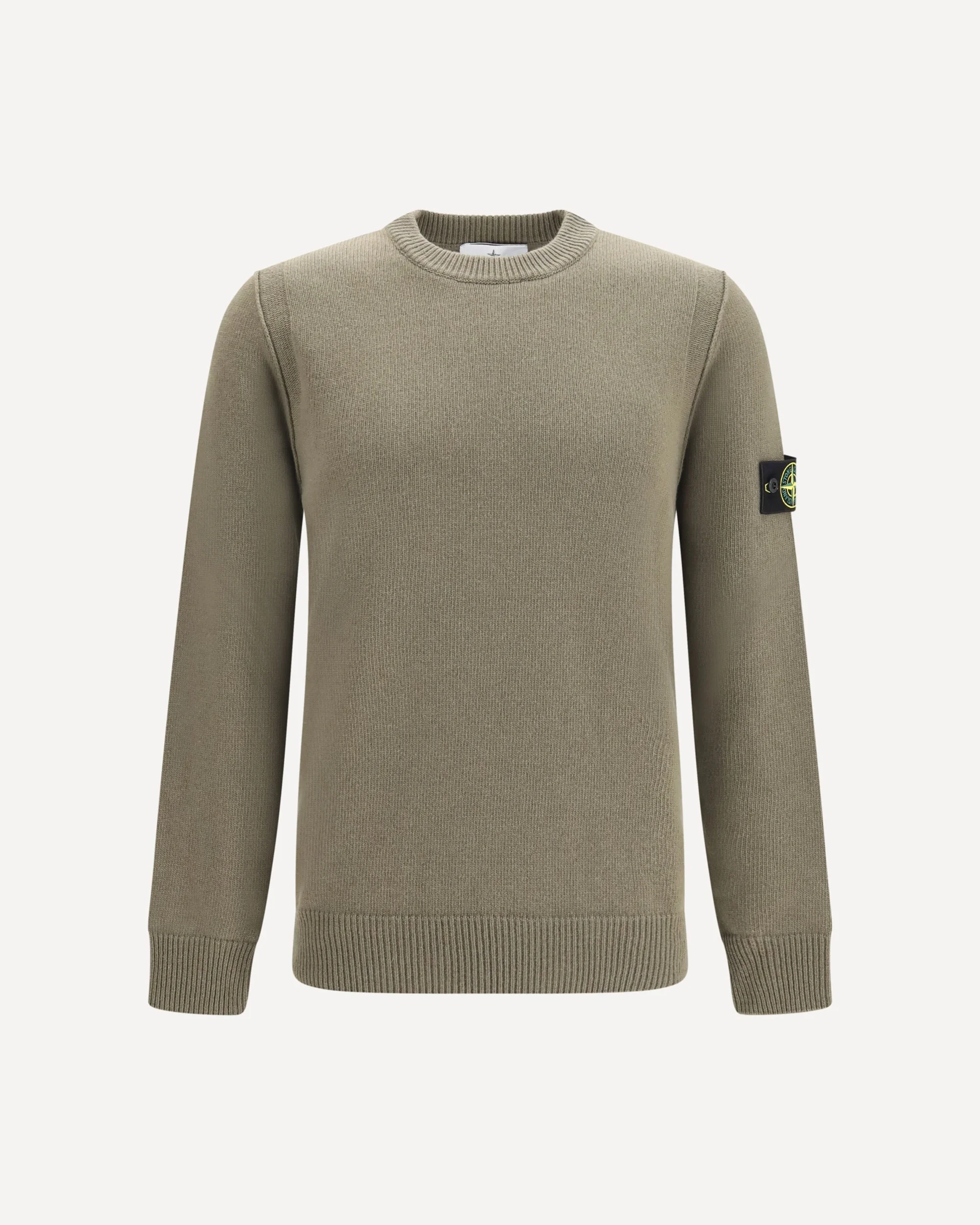Sweater crewneck with logo patch on the sleeve - 1