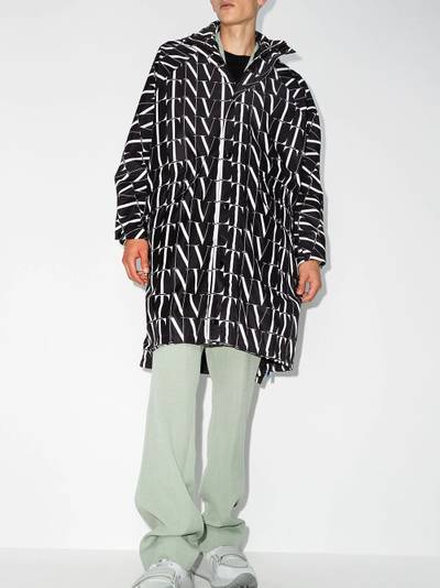 Valentino hooded VLTN logo-print lightweight jacket outlook