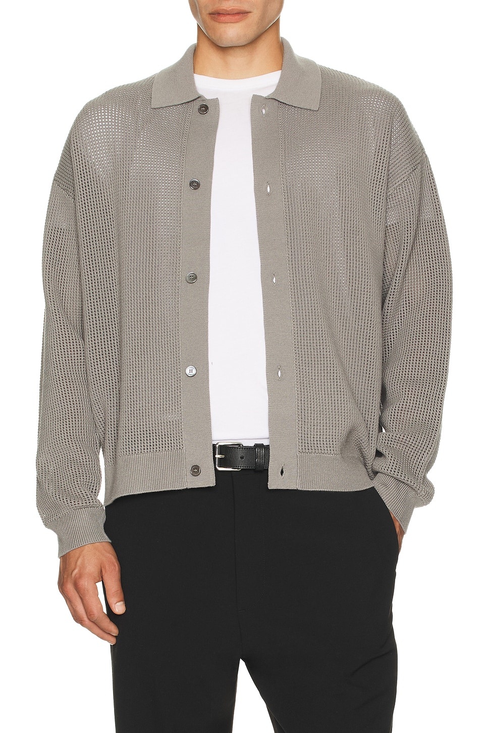 Open Knit Cardigan - 3