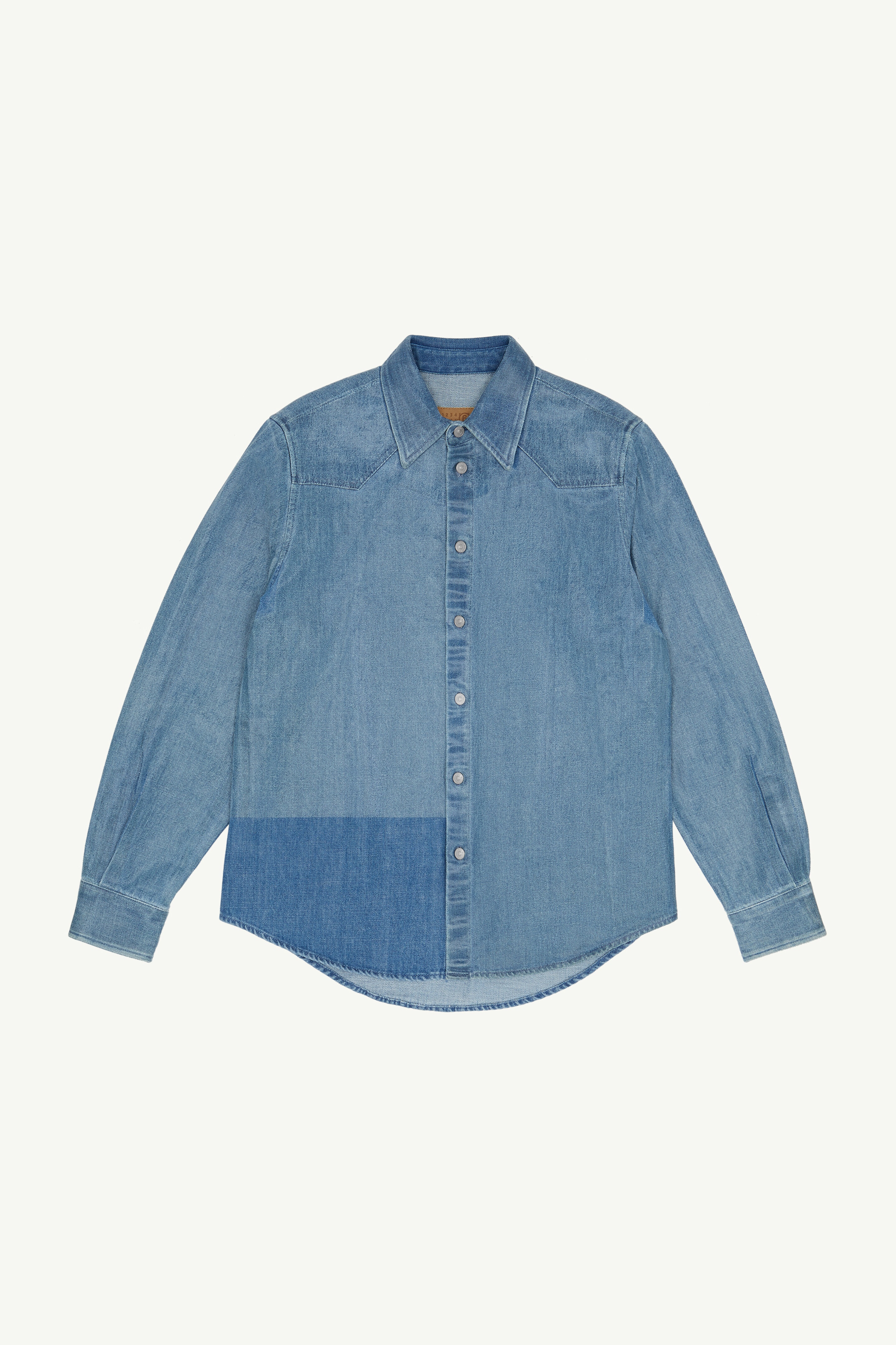 Coated denim shirt - 1