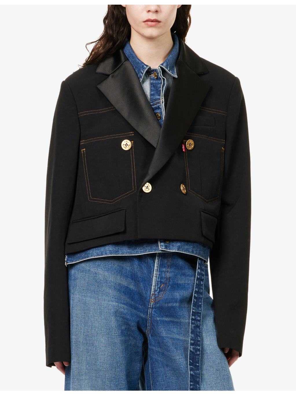 Sacai x Levi's Overlay Twill Denim Jacket - 4