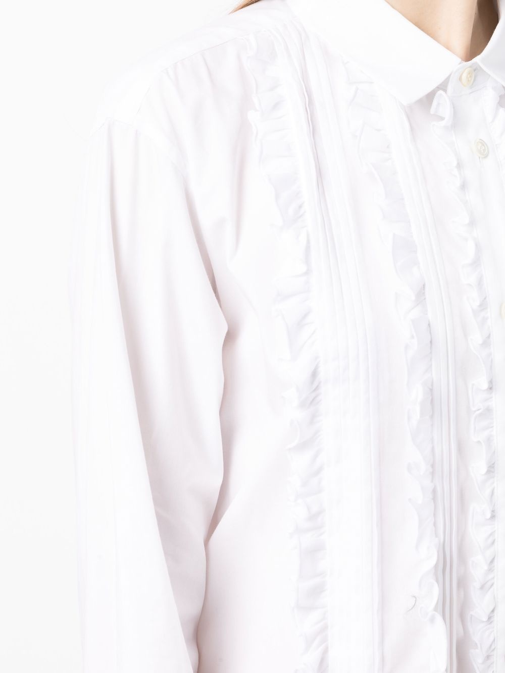 pleat-ruffled detail shirt detail - 5