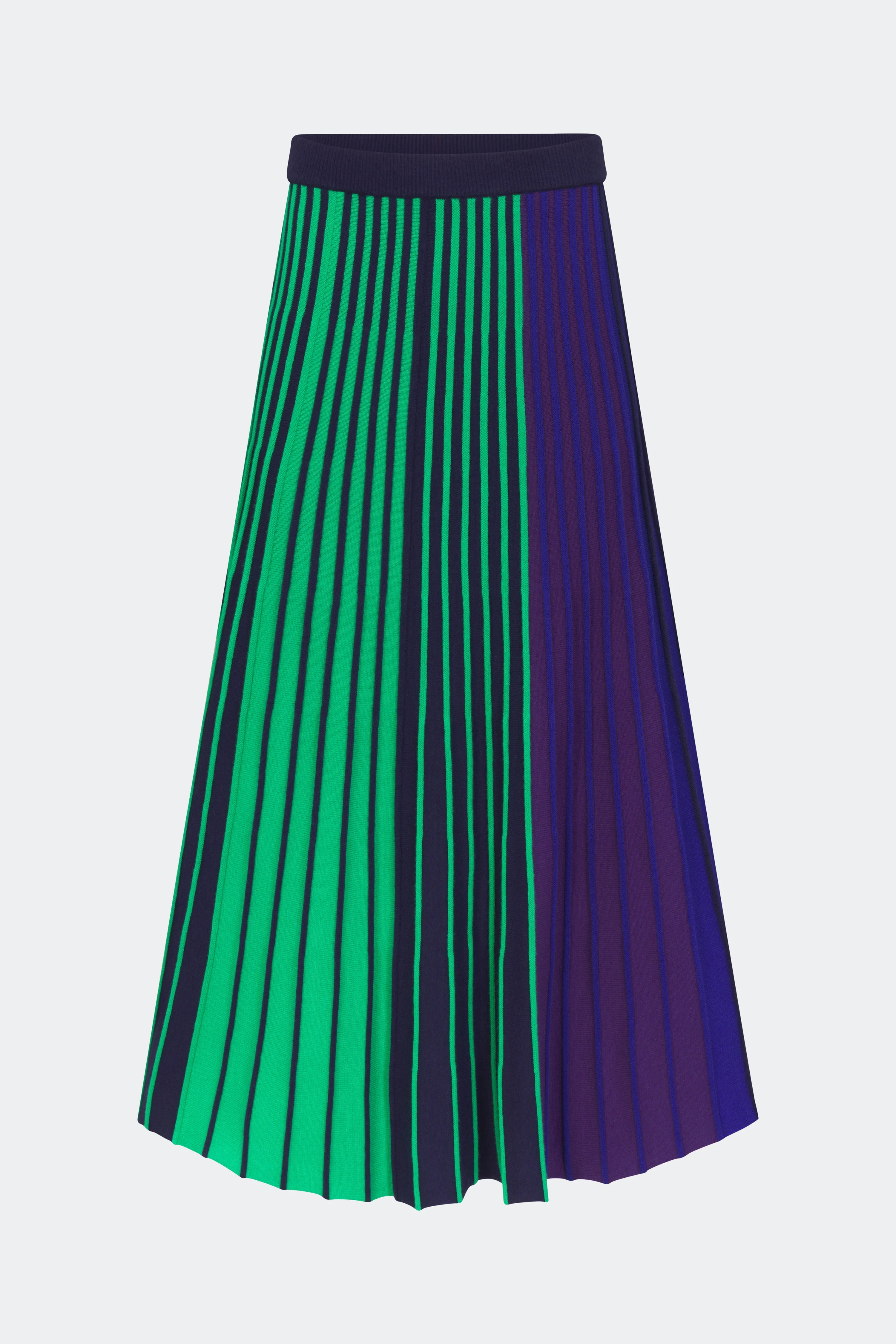 Celia Knit Skirt In Cool Tone Rib - 1