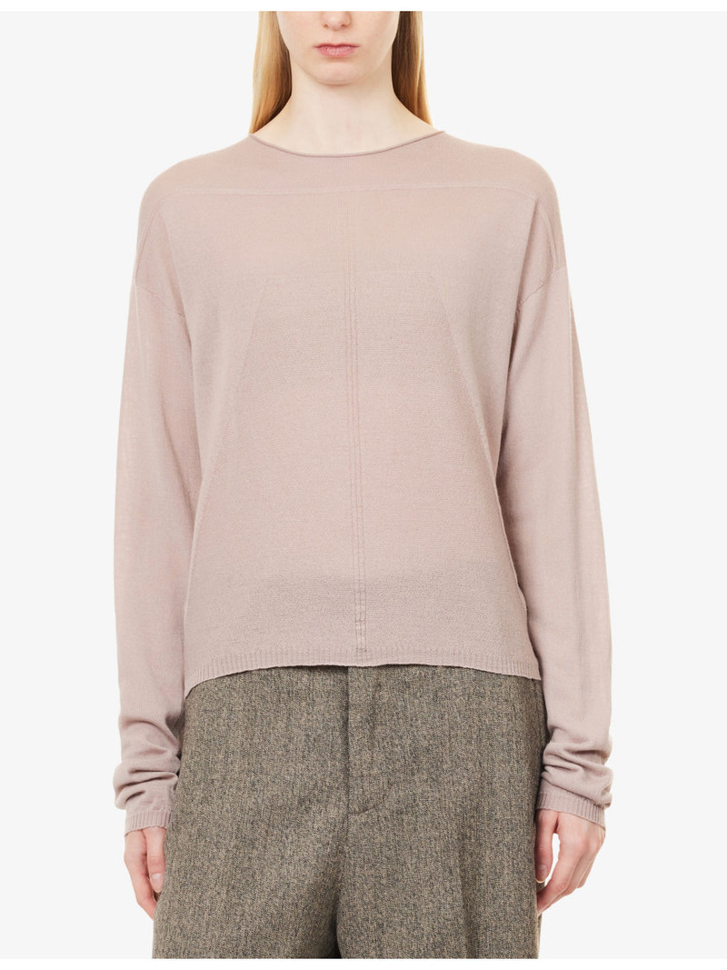Round-Neck Long-Sleeve Virgin-Wool Jumper 3