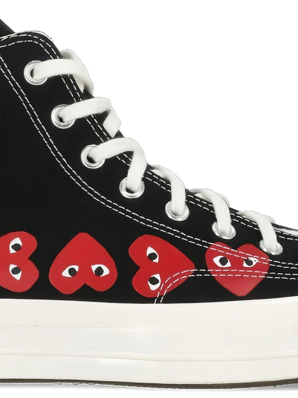 heart-print high-top sneakers - 3