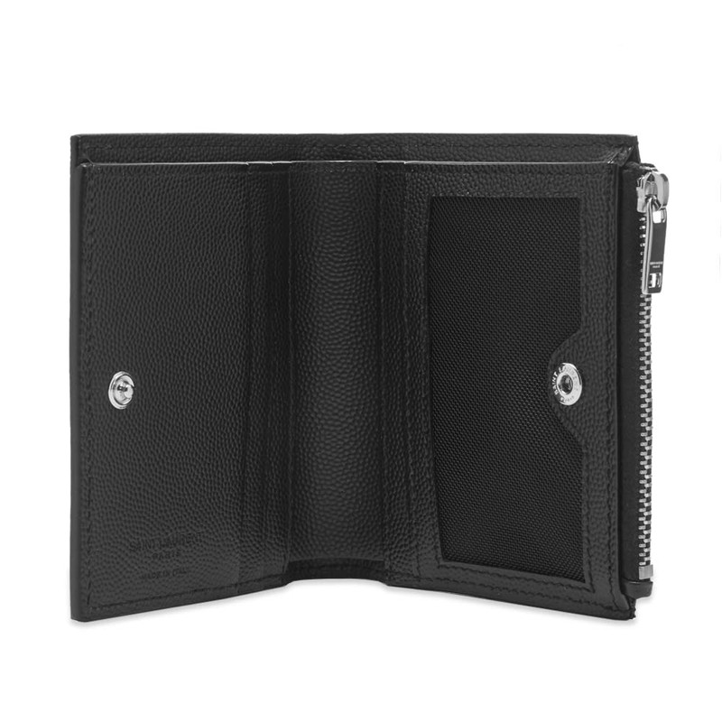 SAINT LAURENT Saint Laurent Grain Leather Zip Pouch outlook