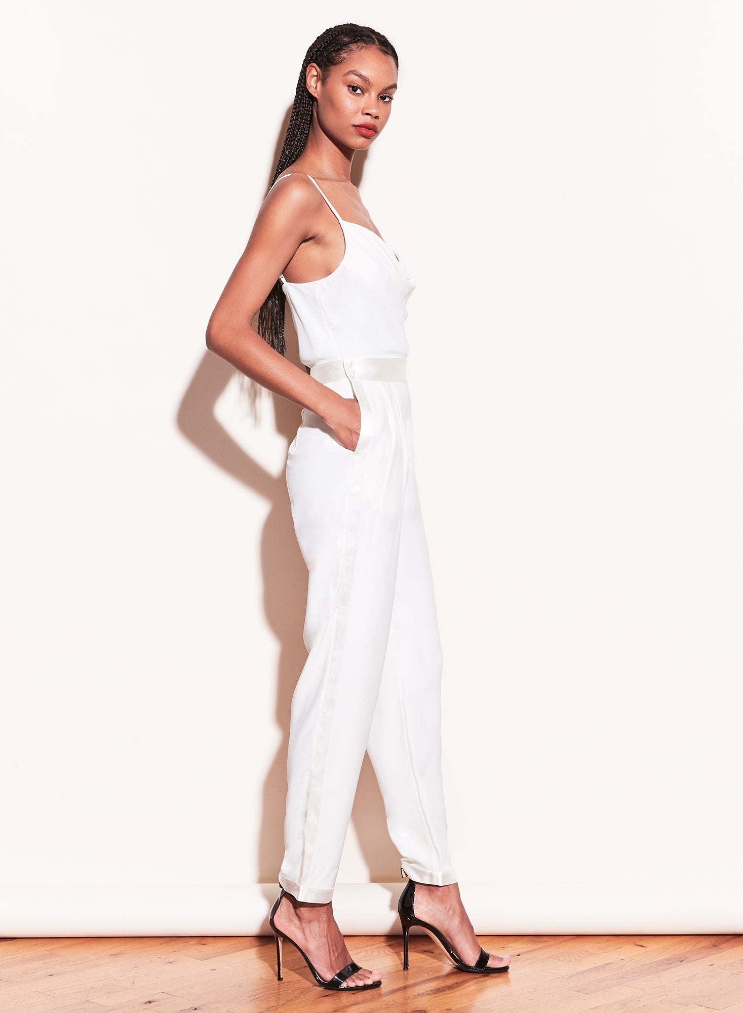 Cowl Neck Spaghetti Strap Cami - 6
