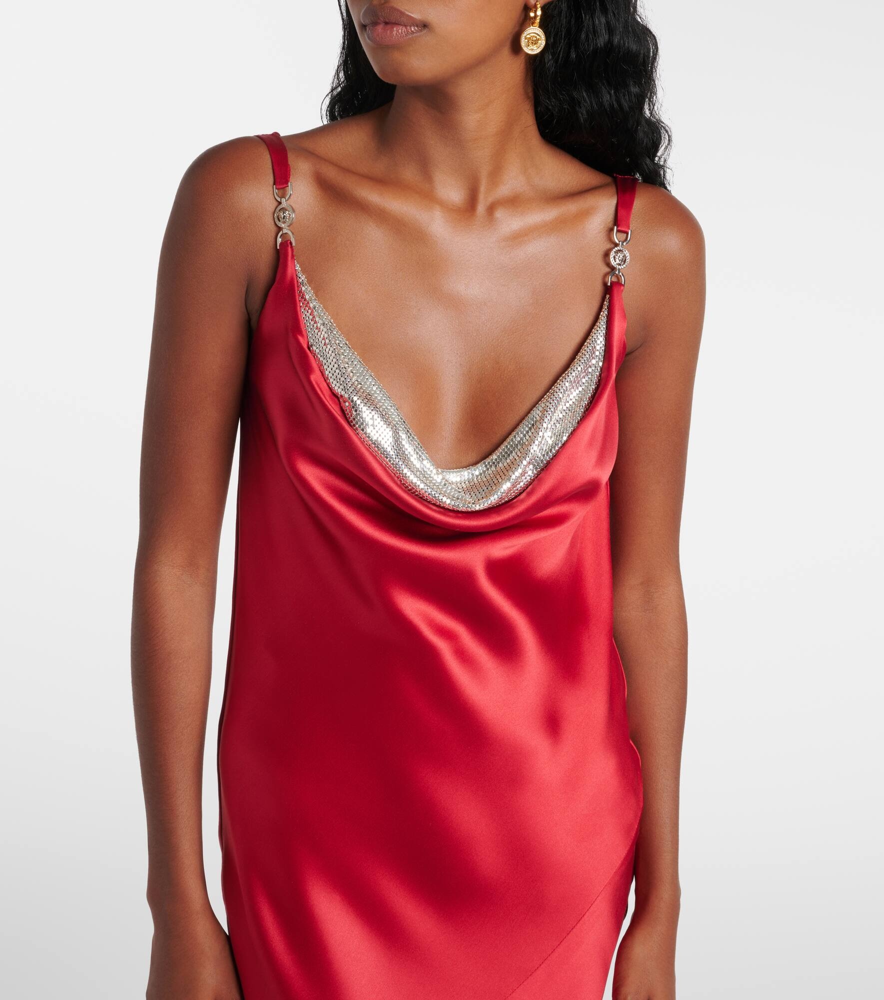 Silk satin gown - 4