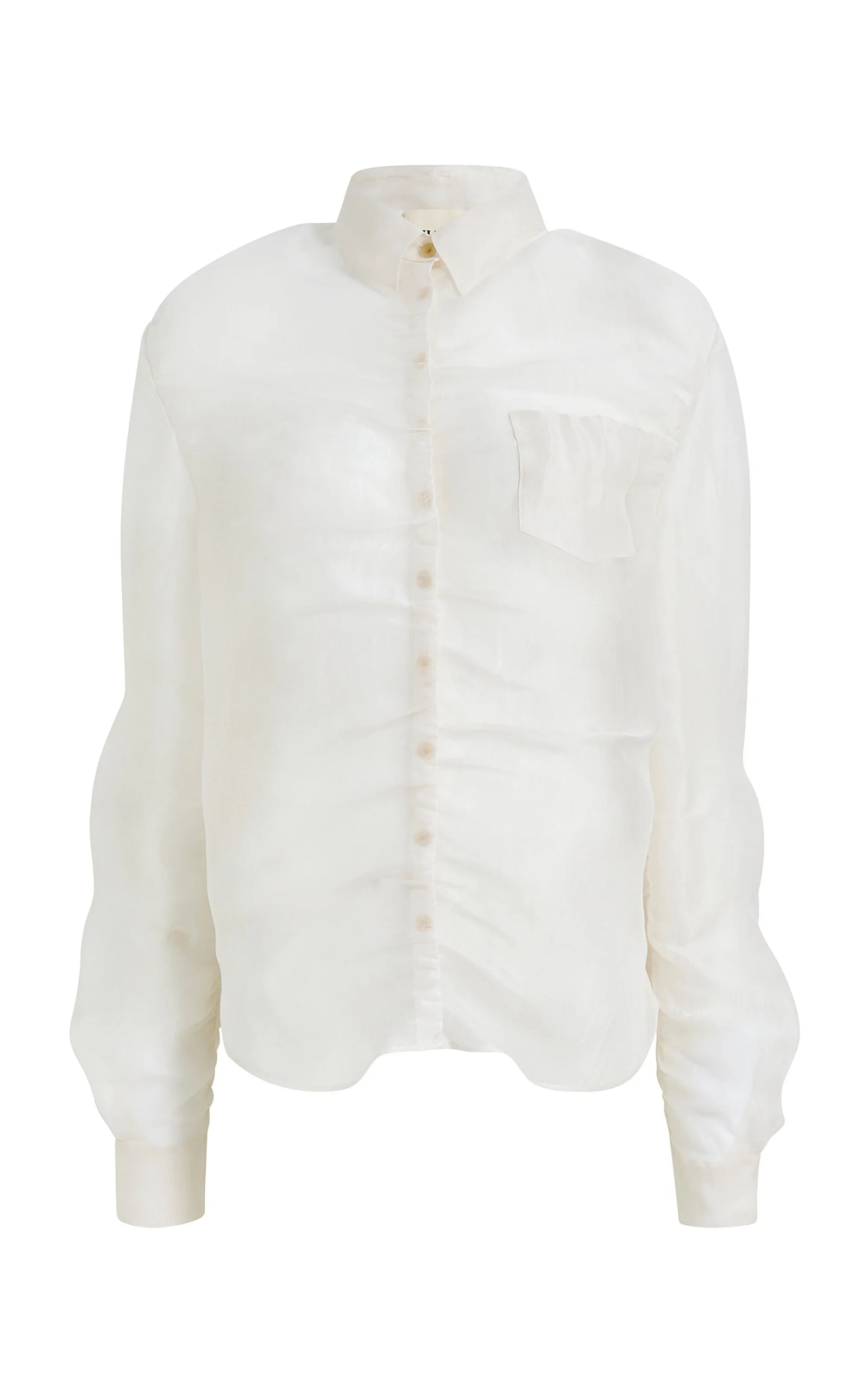 Allie Silk Top white - 1