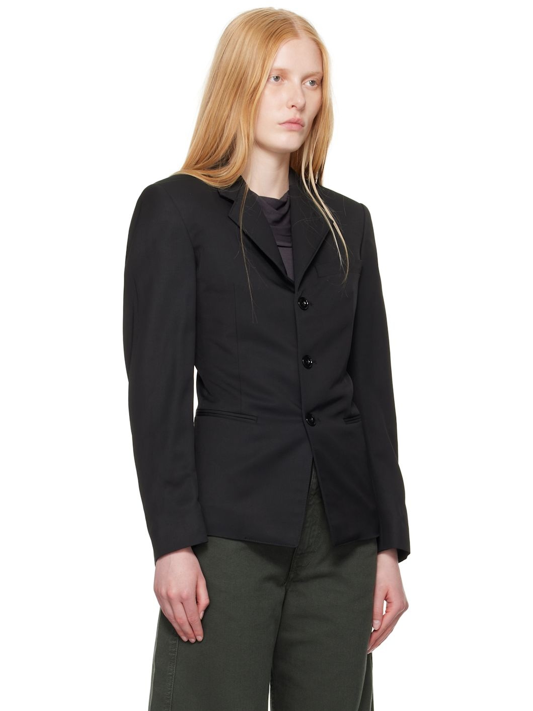 Gray Compact Cotton Twill Overcoat - 2