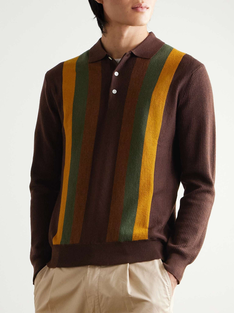 Striped Wool Polo Shirt 3