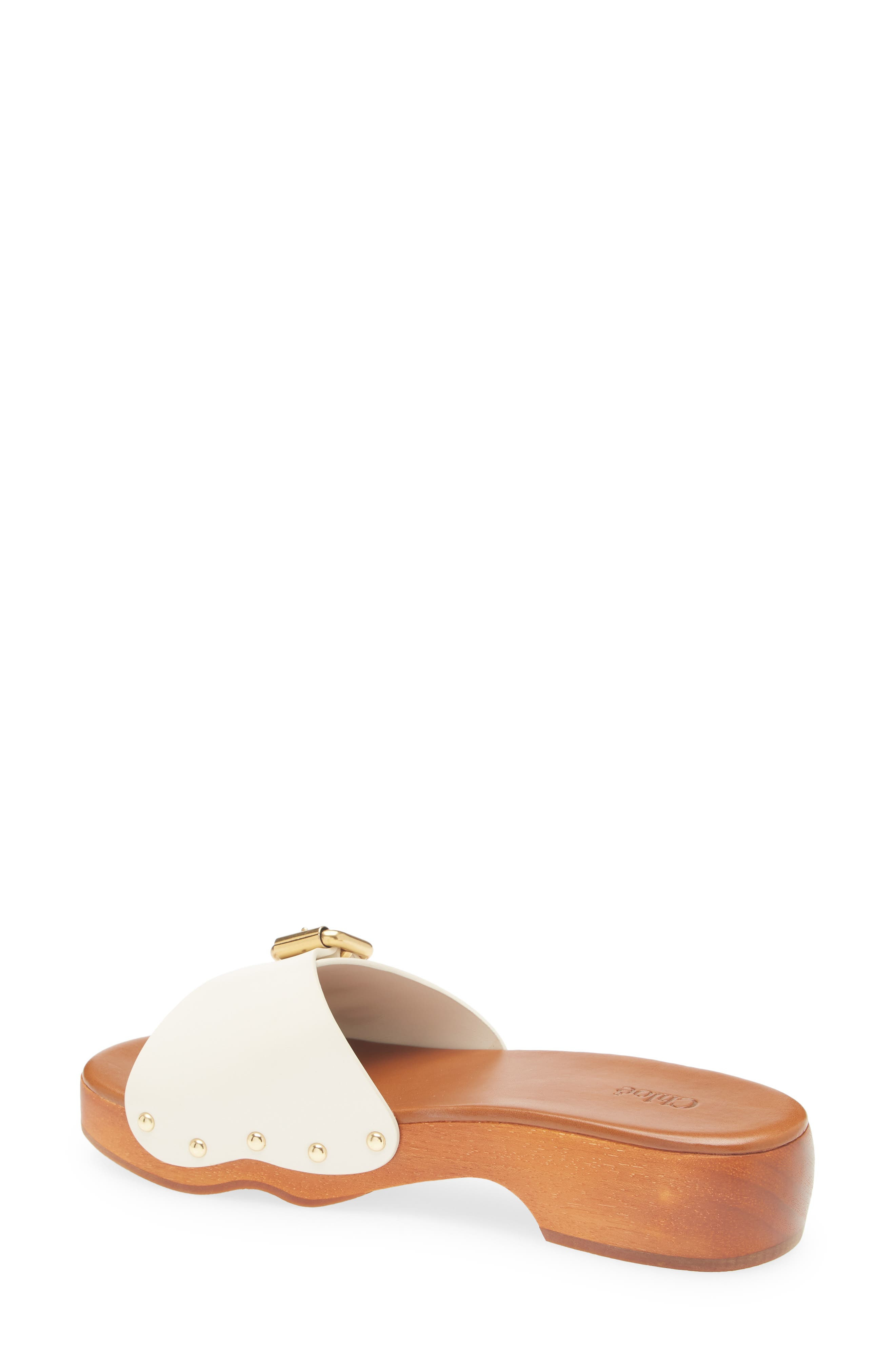 Chloé Jeannette Platform Slide Sandal in Eggshell at Nordstrom - 2