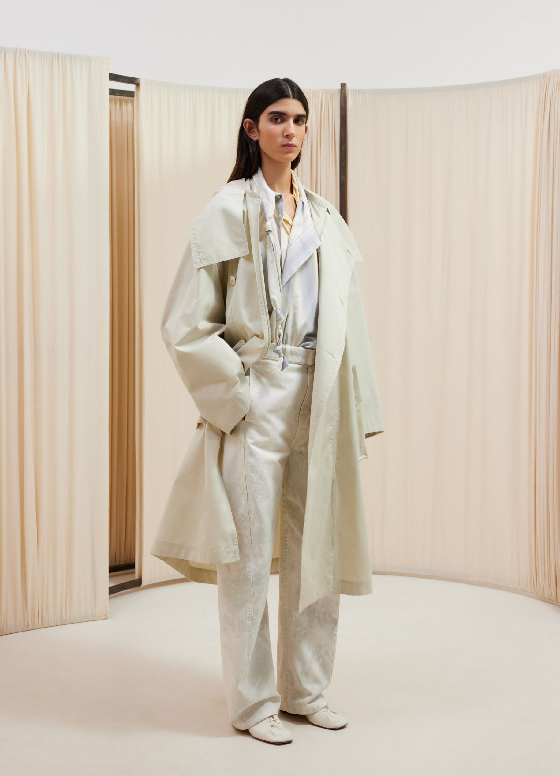 LIGHT ASYMMETRICAL COAT - 2