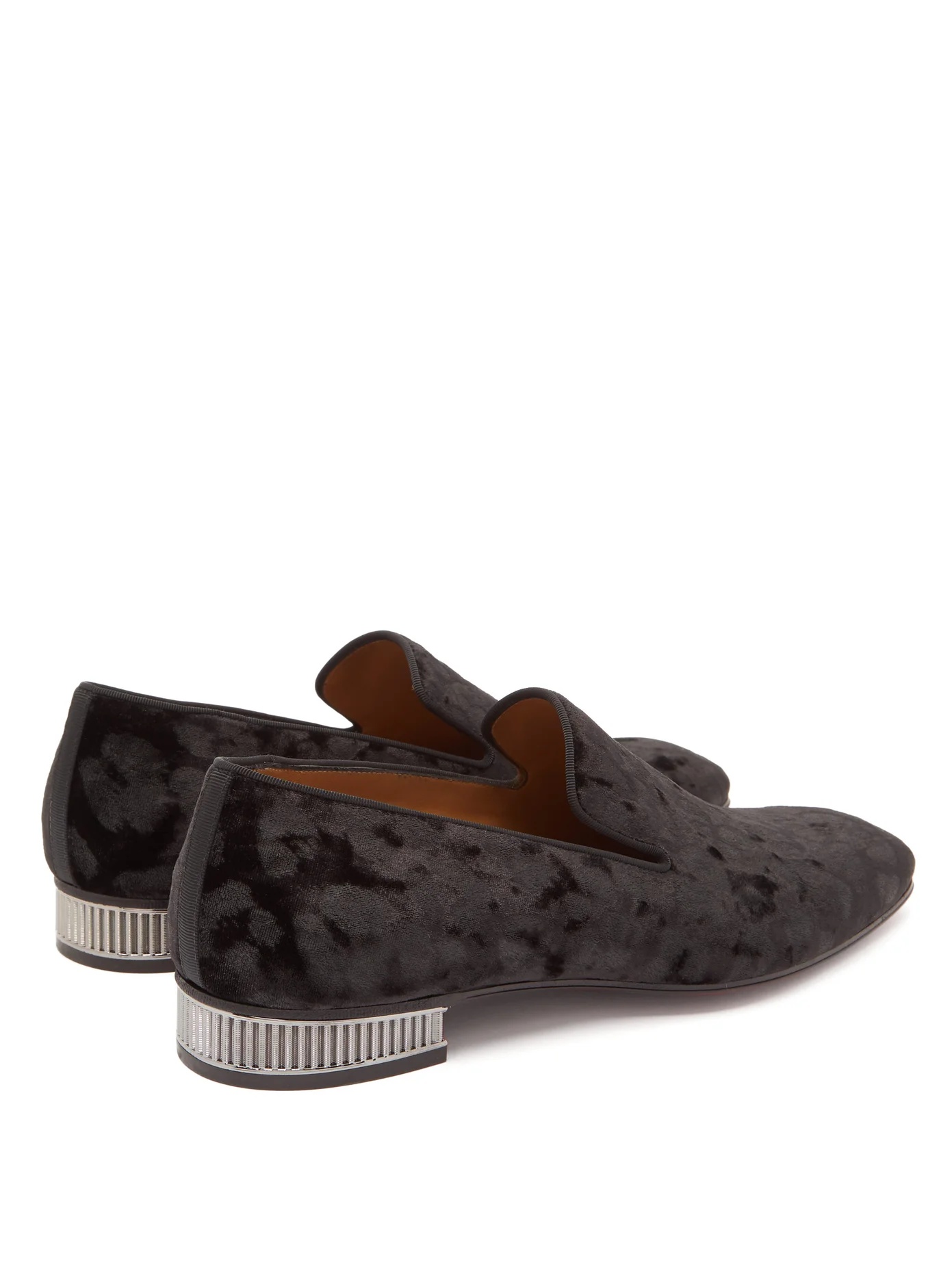 Captain Colonnaki leopard-jacquard velvet loafers - 4