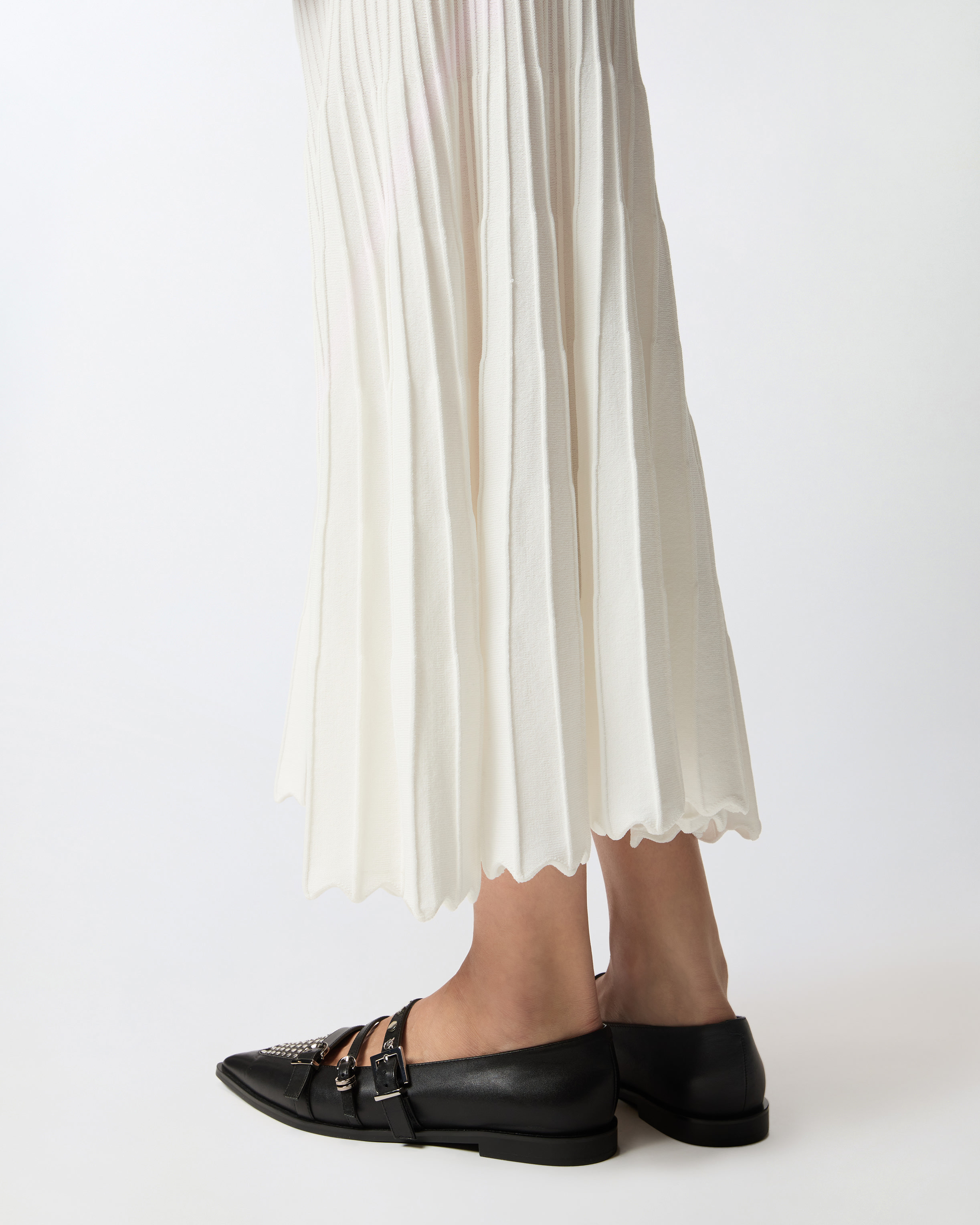 PLEATED MIDI SKIRT - 5