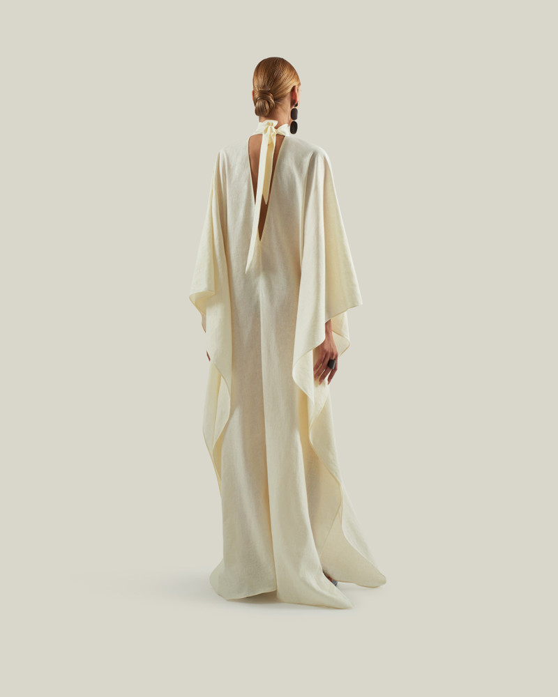OOO Linen Kaftan in Ivory 3