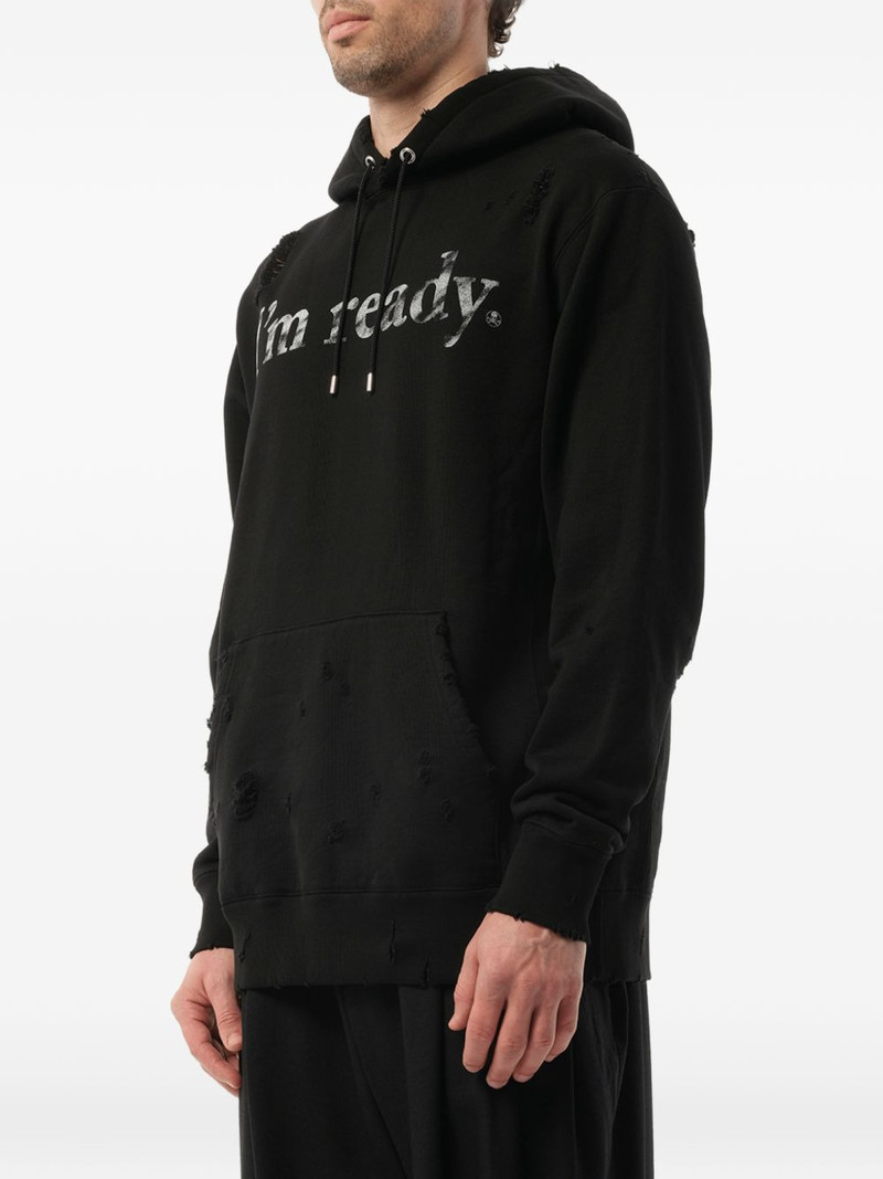 distressed graphic-print hoodie 3
