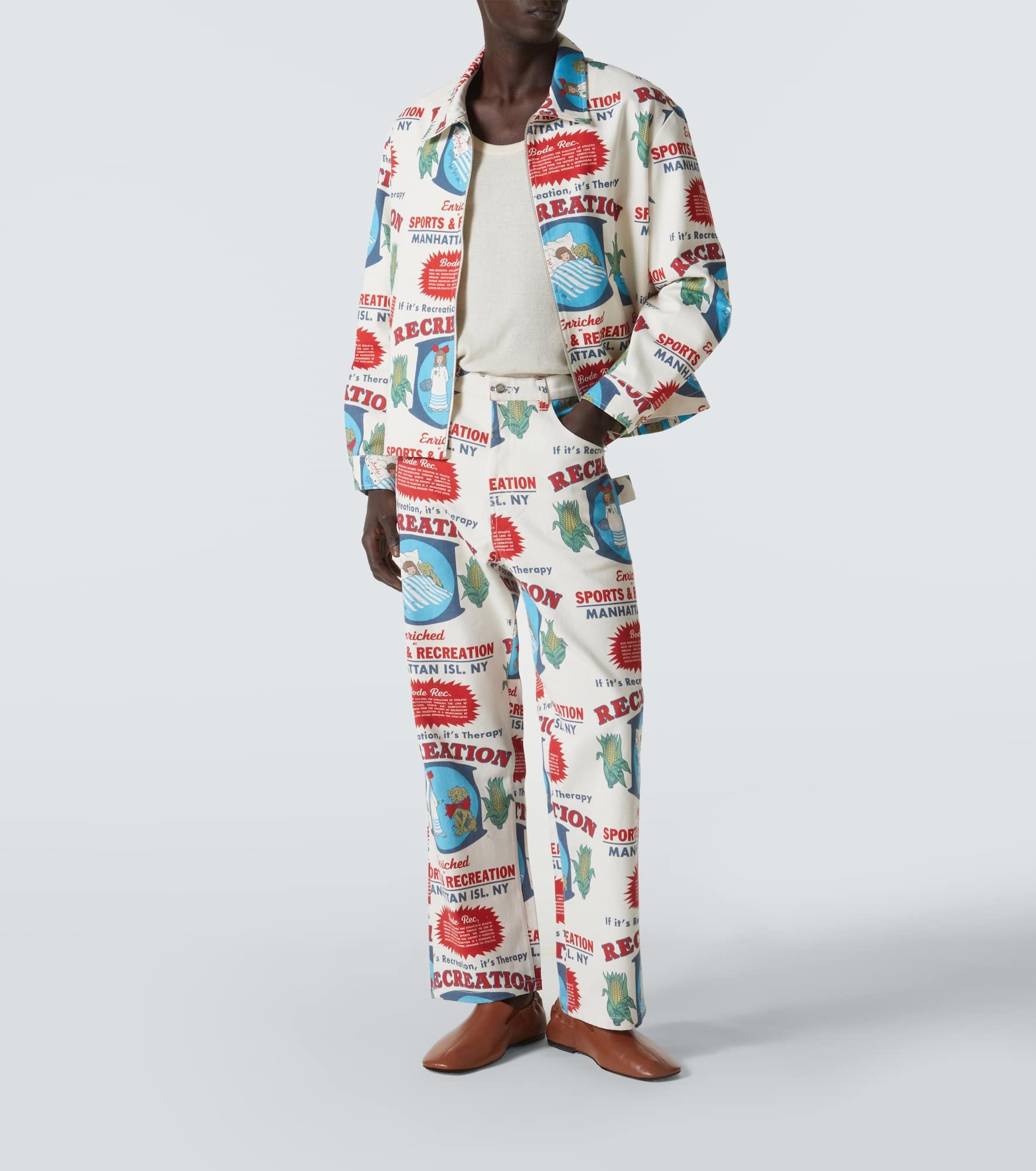 Enrichment Knolly Brook cotton straight pants - 2