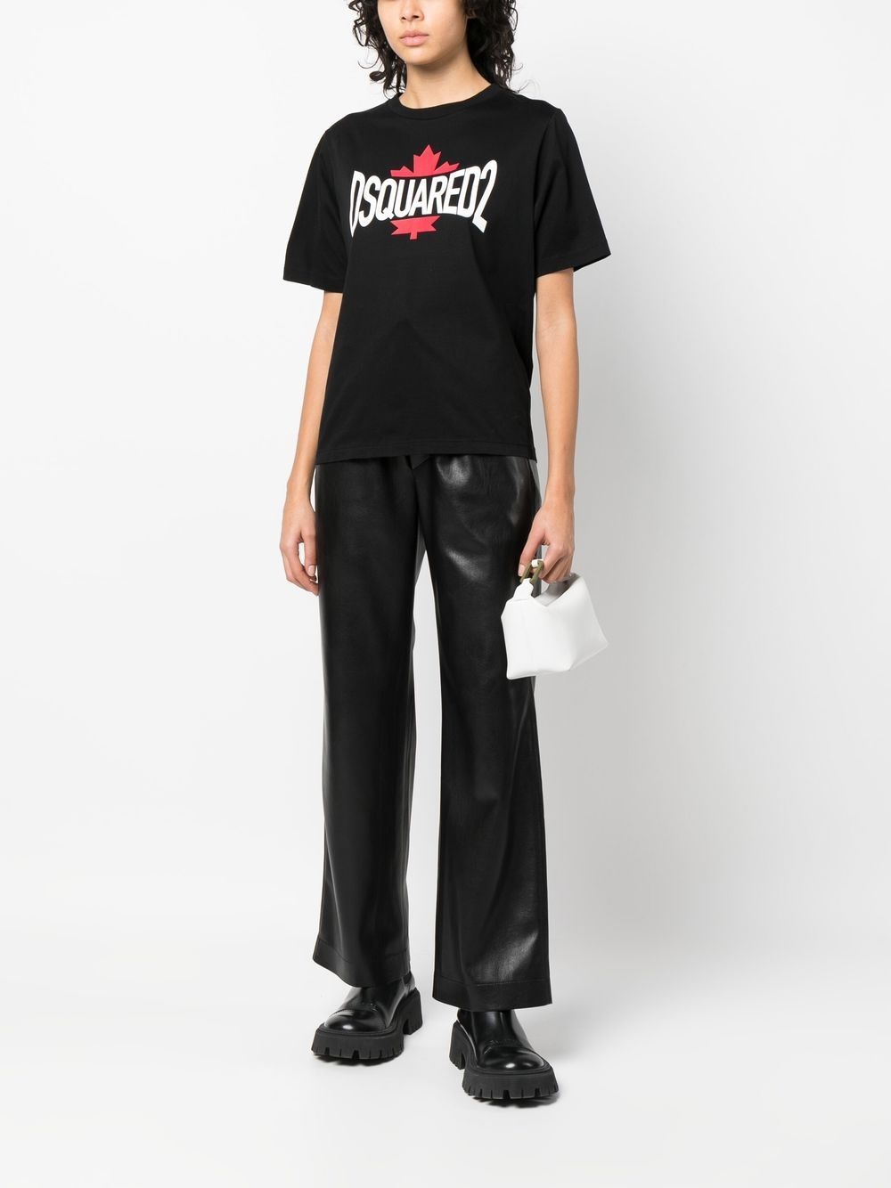 logo-print short-sleeved T-shirt - 2