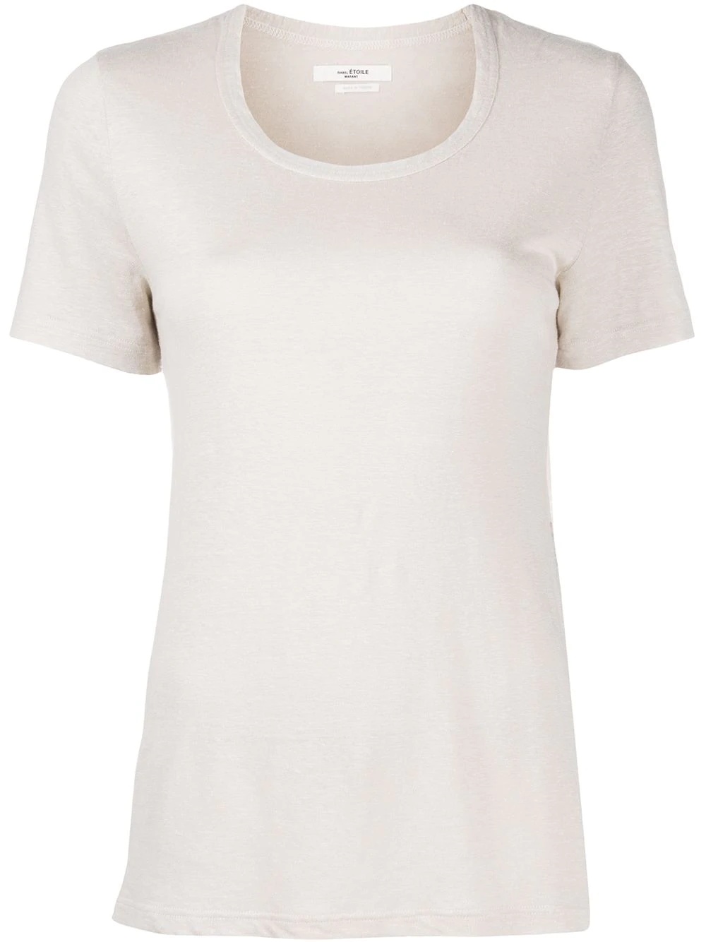 linen short-sleeve T-shirt - 1