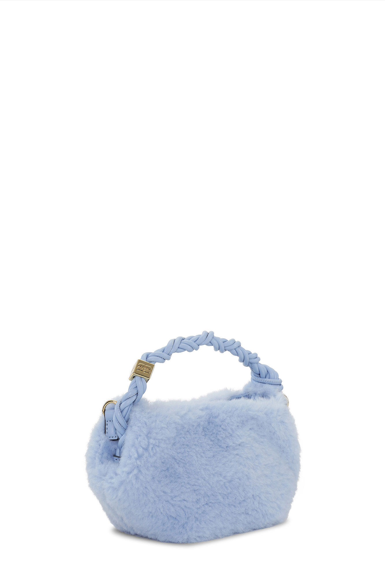 LIGHT BLUE FLUFFY MINI GANNI BOU BAG - 2