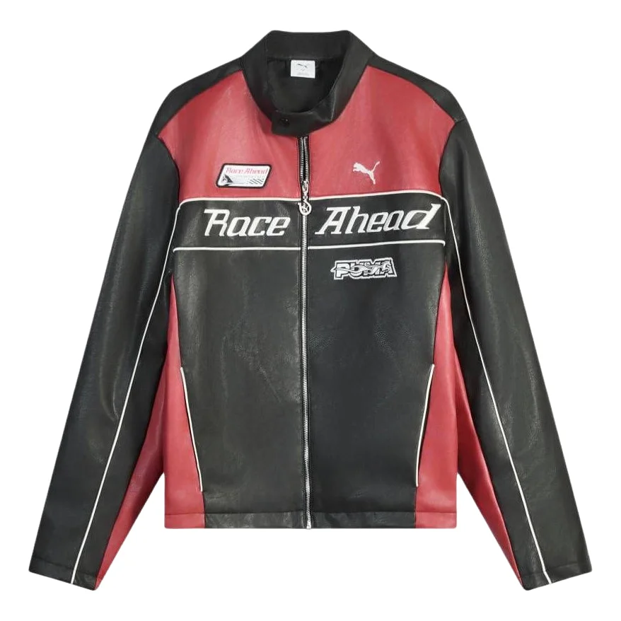 PUMA Race Ahead Bomber Jacket 'Black Red' 636031-01 - 1