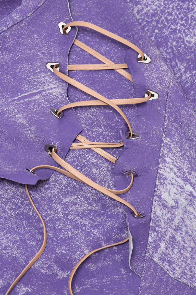 TATJANA LEATHER TROUSERS POISON 6