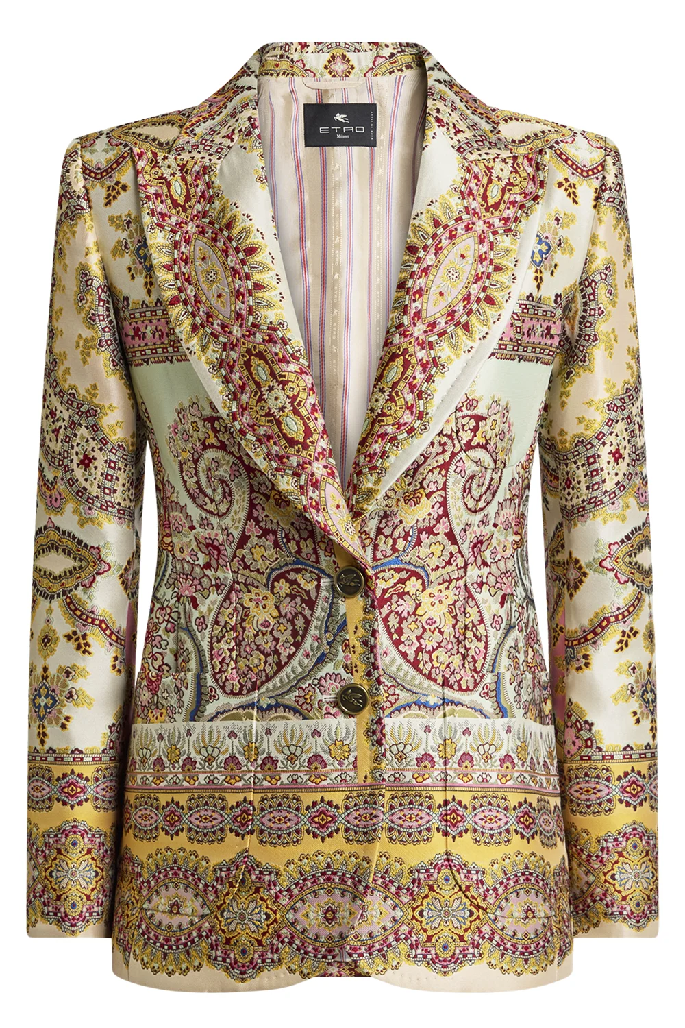 Paisley Print Jacquard Blazer - 1