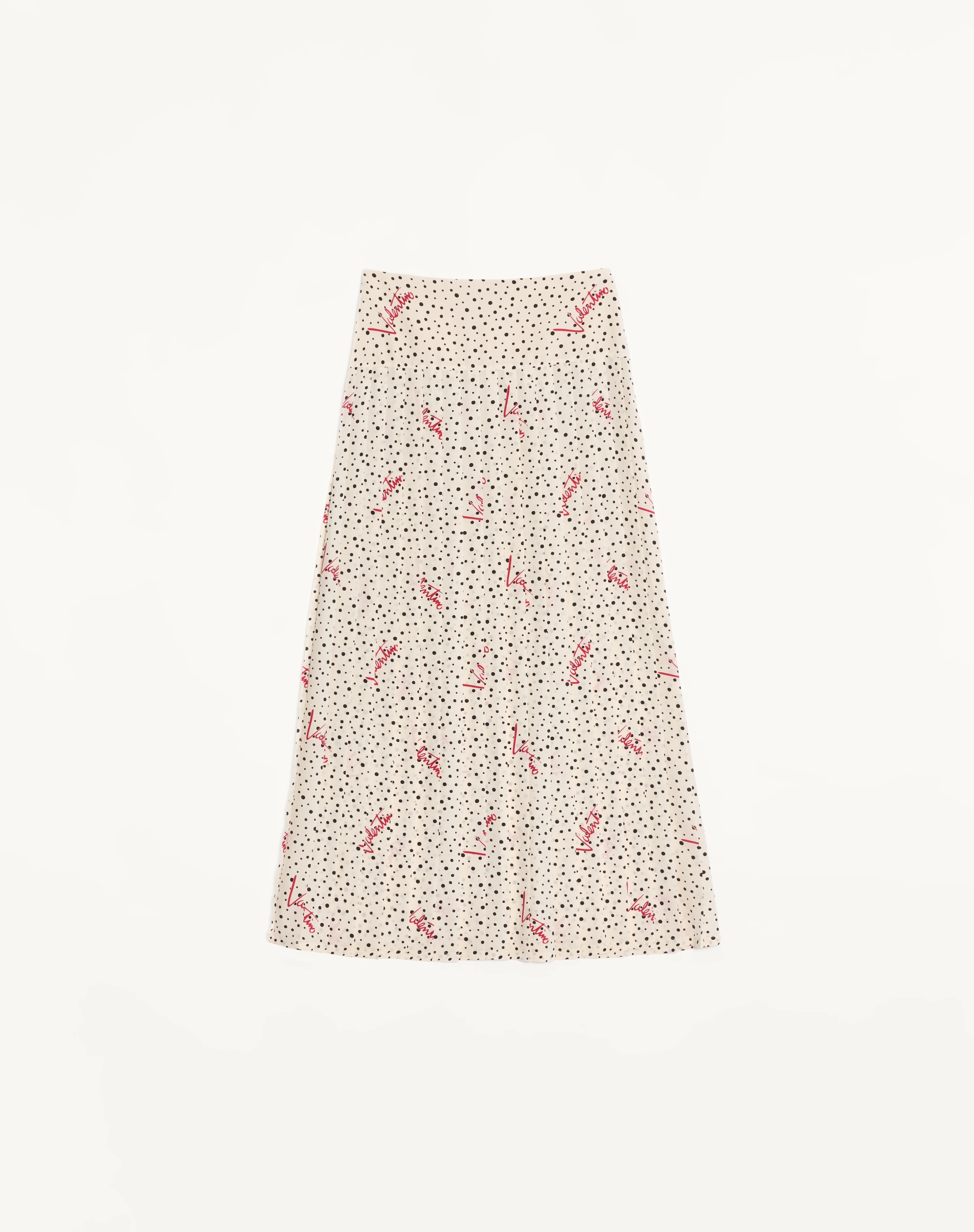 PLUSDEPOIS BUBBLE PRINT CREPE DE CHINE SKIRT - 1