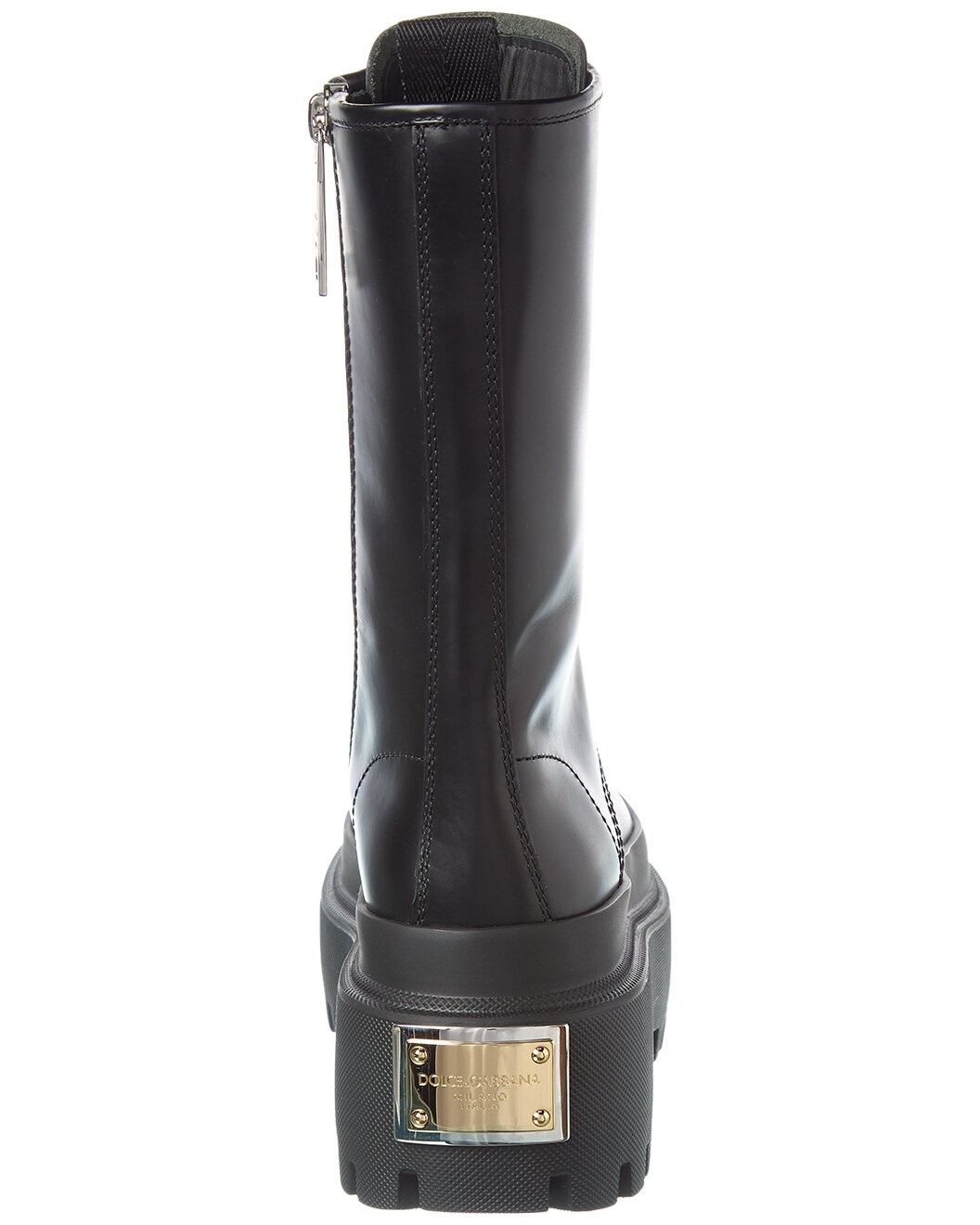 Dolce & Gabbana Leather Combat Boot - 3