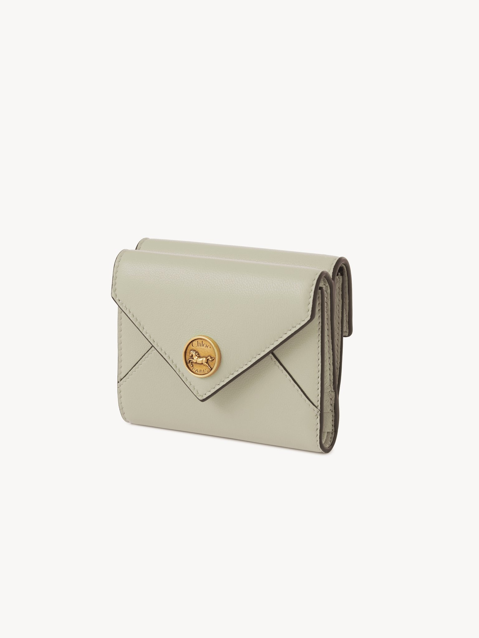 SMALL ENVELOPE TRI-FOLD IN GRAINED LEATHER - 2