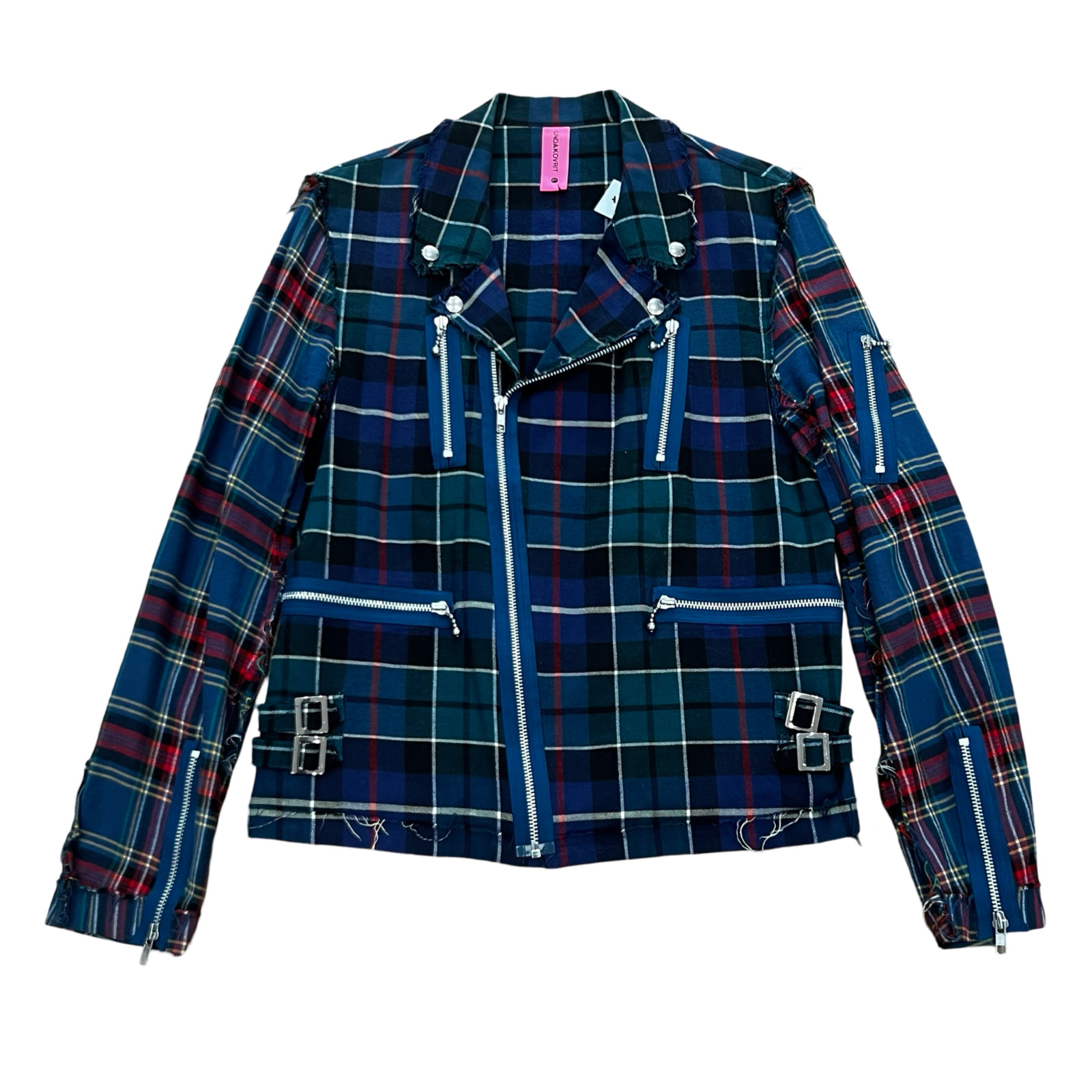 Final Blow - Undercover Undakovrit Tartan Rider Style Jacket SZ L - 1