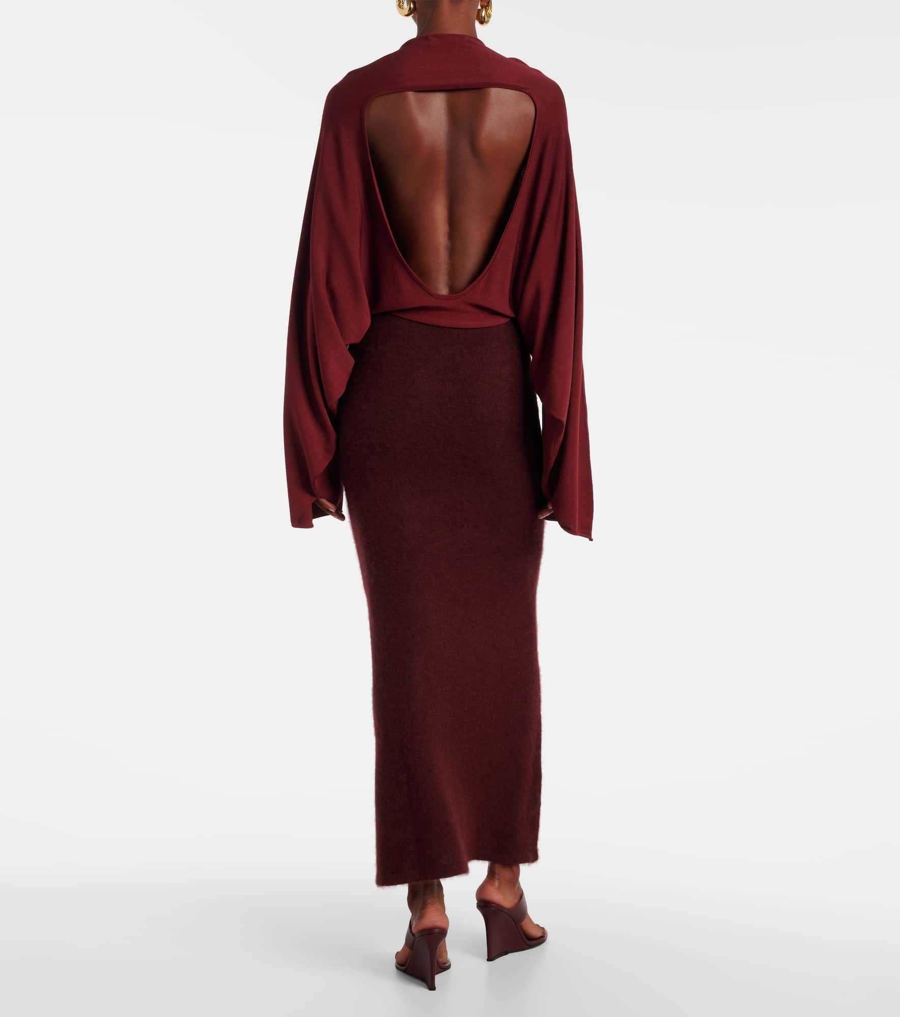 Pine caped maxi dress - 3