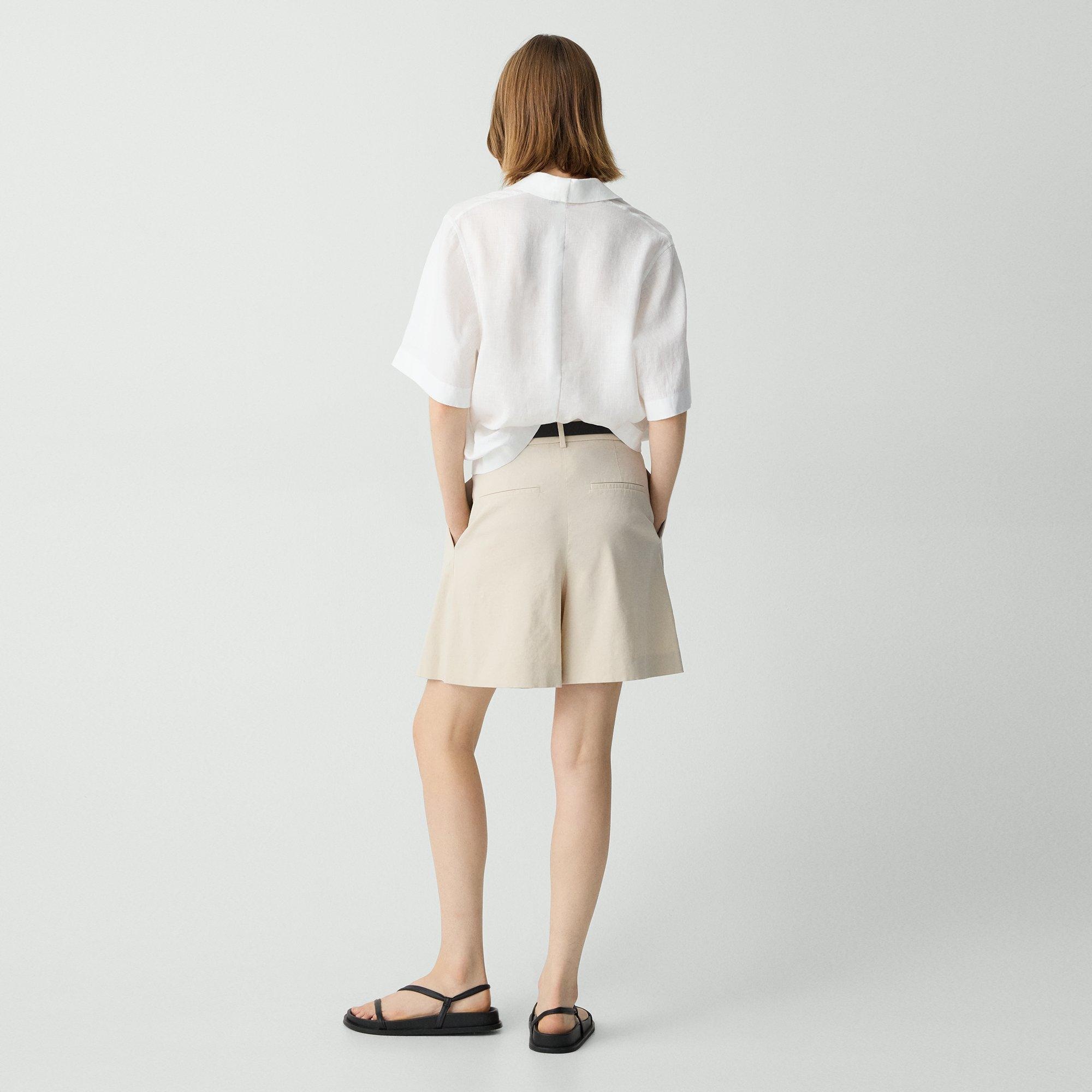 Pleated Short in Good Linen - 4