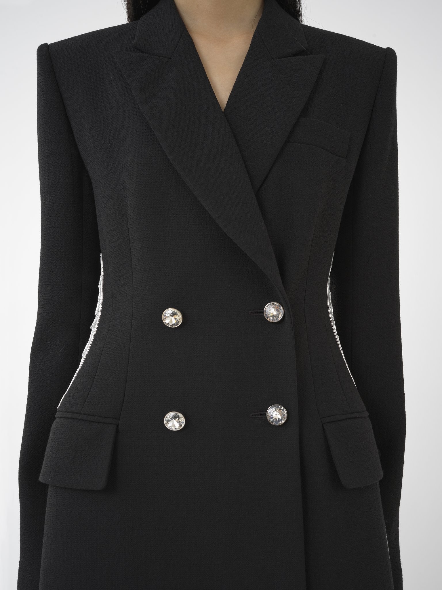 EMBROIDERED TAILORED COAT - 6