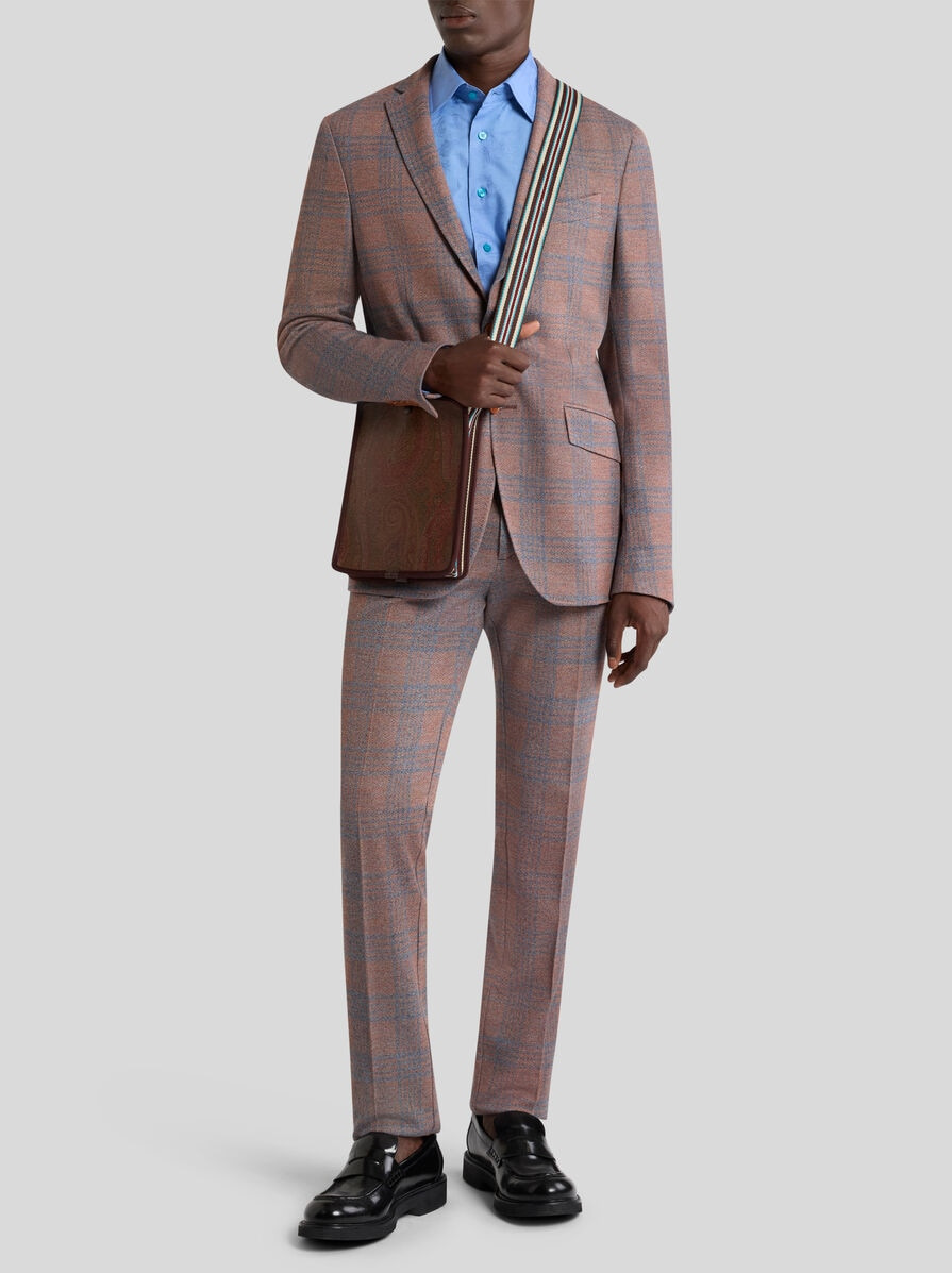 PRINCE OF WALES JACQUARD JERSEY JACKET - 3
