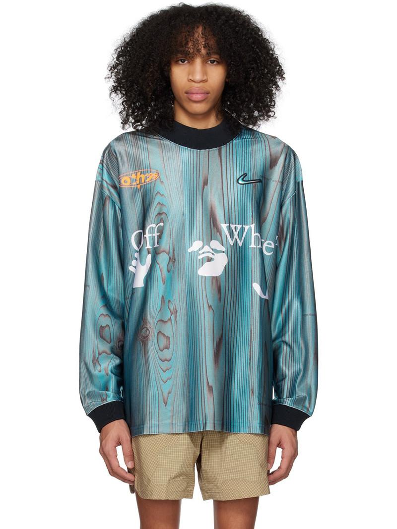 Blue Off-White Edition Long Sleeve T-Shirt - 1