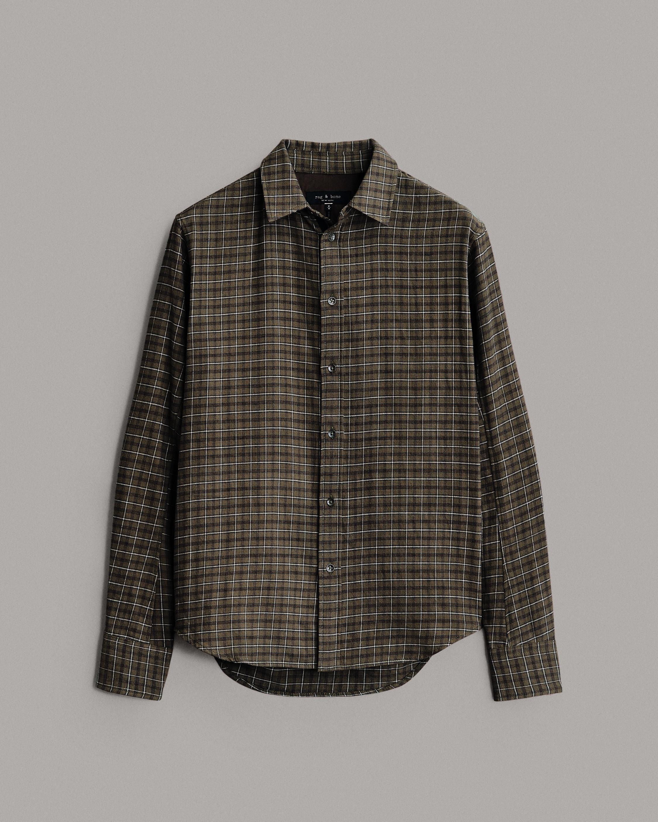 Engineered Plaid Cotton Shirt
Classic Fit Shirt - 1