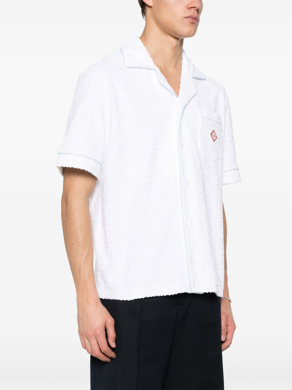 monogram terry-cloth shirt - 3