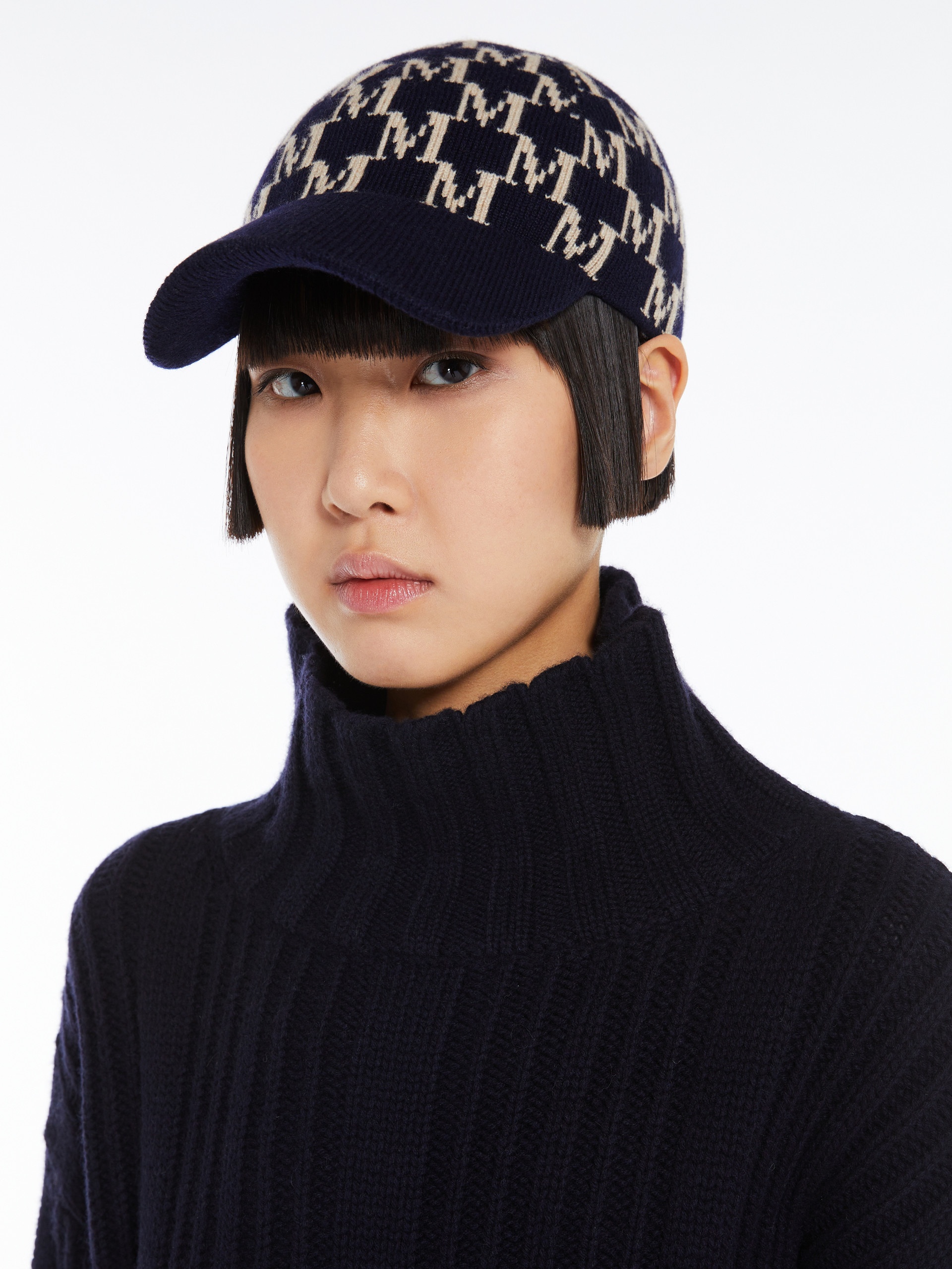 OLEA Jacquard cashmere hat - 3