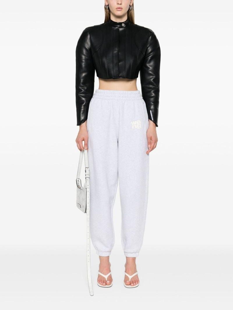 Alexander Wang mÃ©lange-effect track pants outlook