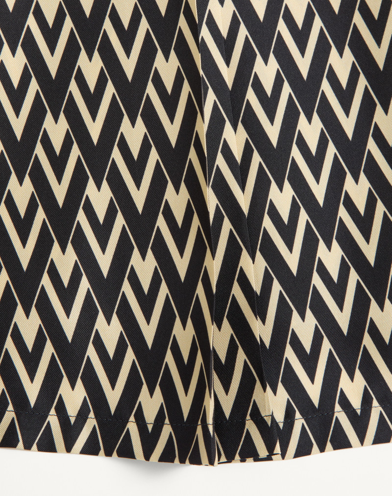 PLEATED SKIRT IN TWILL TOUTE LA V 3