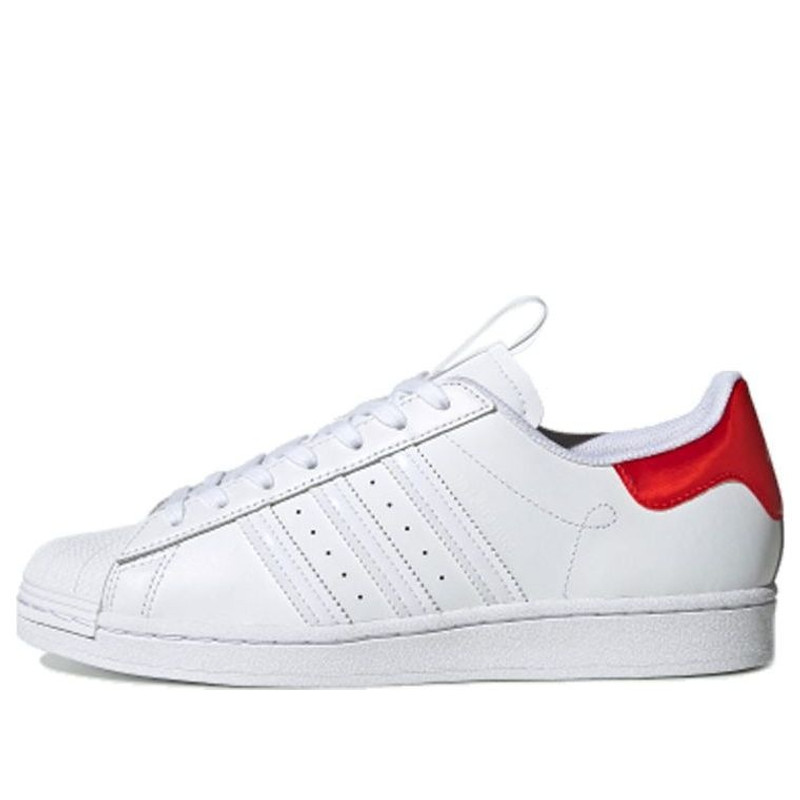 adidas originals Superstar Beijing Retro Casual Skate Shoes Unisex White Red FW2854 - 1